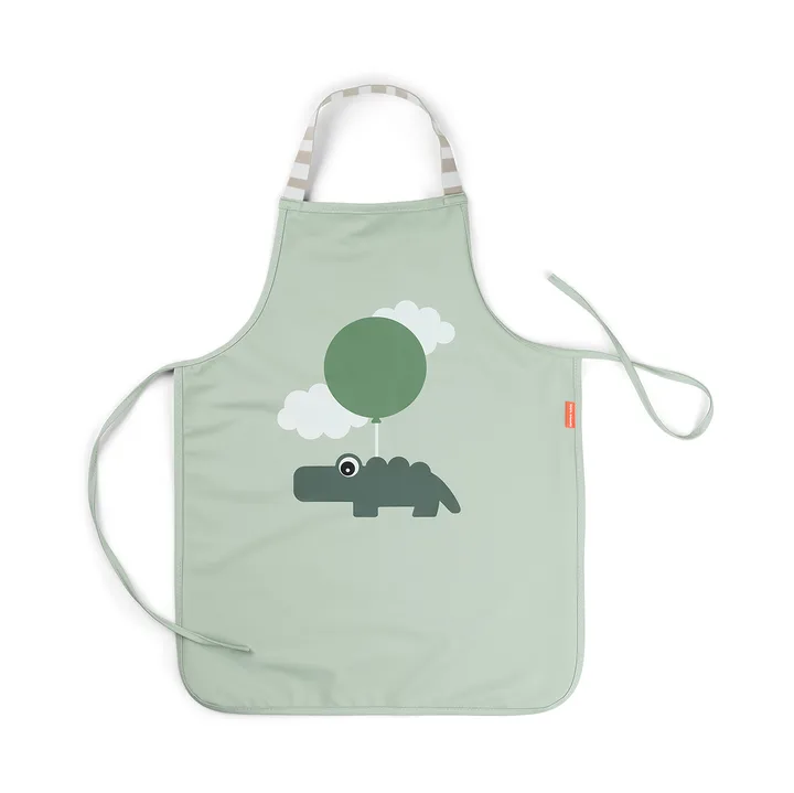 Happy Clouds apron for children - Green - Done by deer