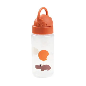 Happy Clouds bottle with straw - Papaya - Done by deer