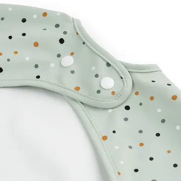Happy Dots bib with sleeves - Green - Done by deer