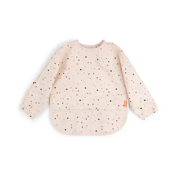 Happy Dots bib with sleeves - Powder - Done by deer