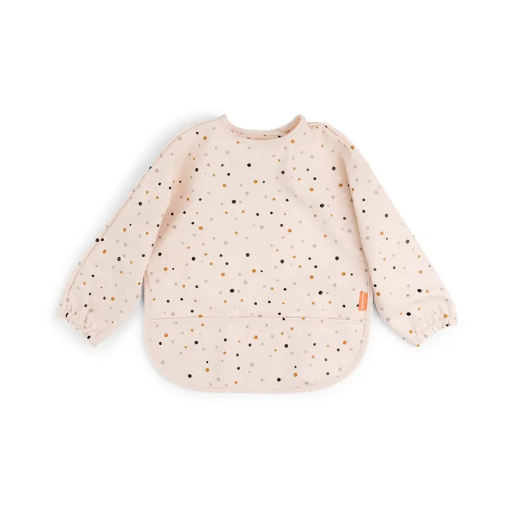Happy Dots bib with sleeves - Powder - Done by deer