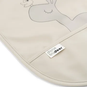 Lalee bib with velcro 2-pack - Sand - Done by deer