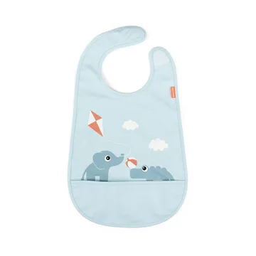 Playground bib with velcro - Blue - Done by deer