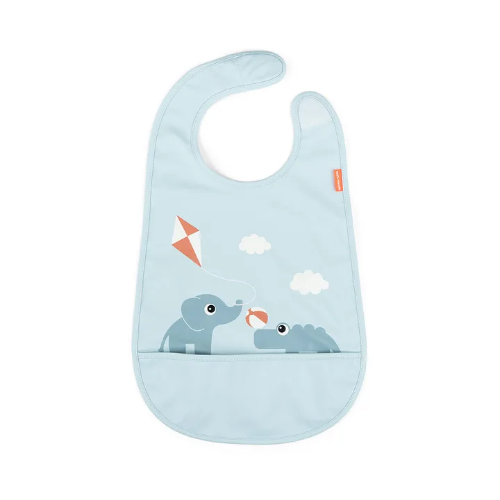 Playground bib with velcro - Blue - Done by deer
