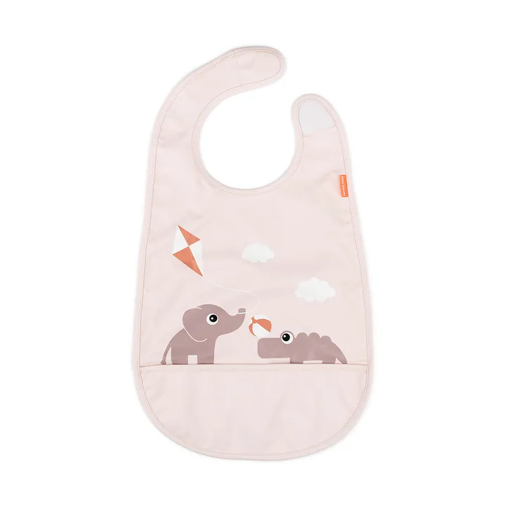 Playground bib with velcro - Powder - Done by deer