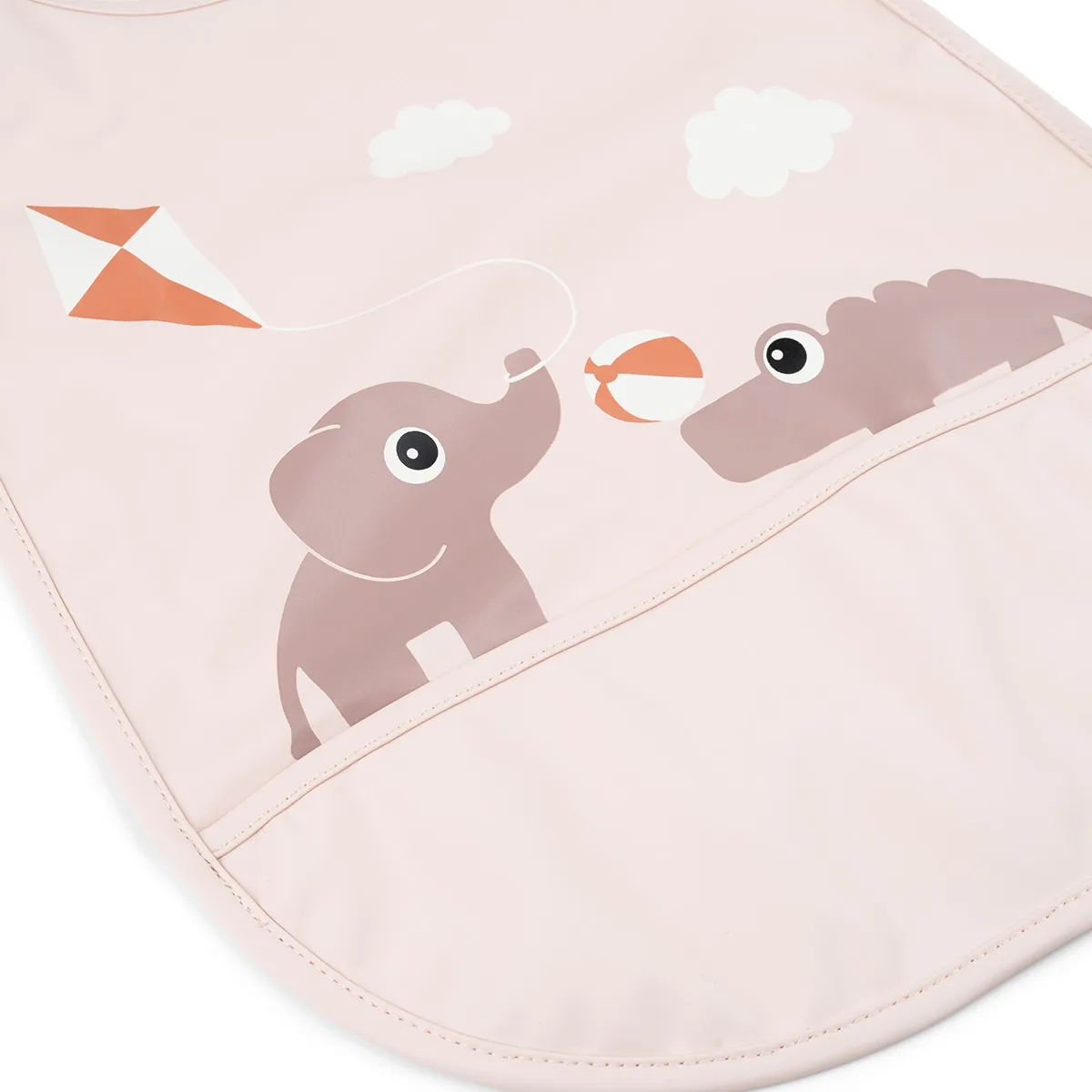 Playground bib with velcro, Powder Done by deer
