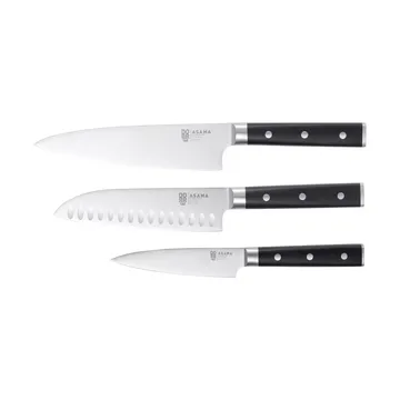 Asama knife set - Stainless steel, 3 pieces - Dorre