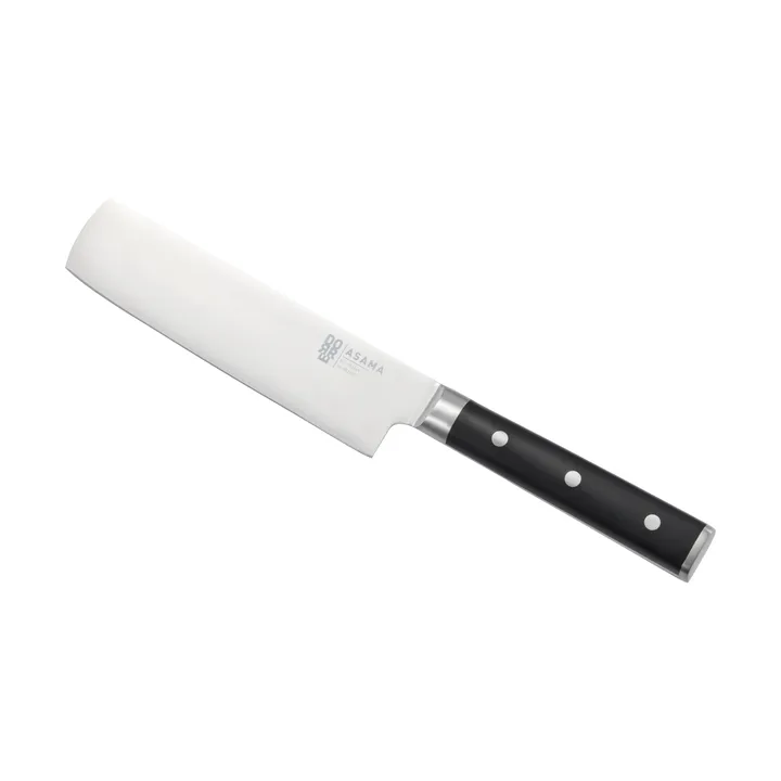Asama Nakiri vegetable chopper - Stainless steel, black, 31 cm - Dorre