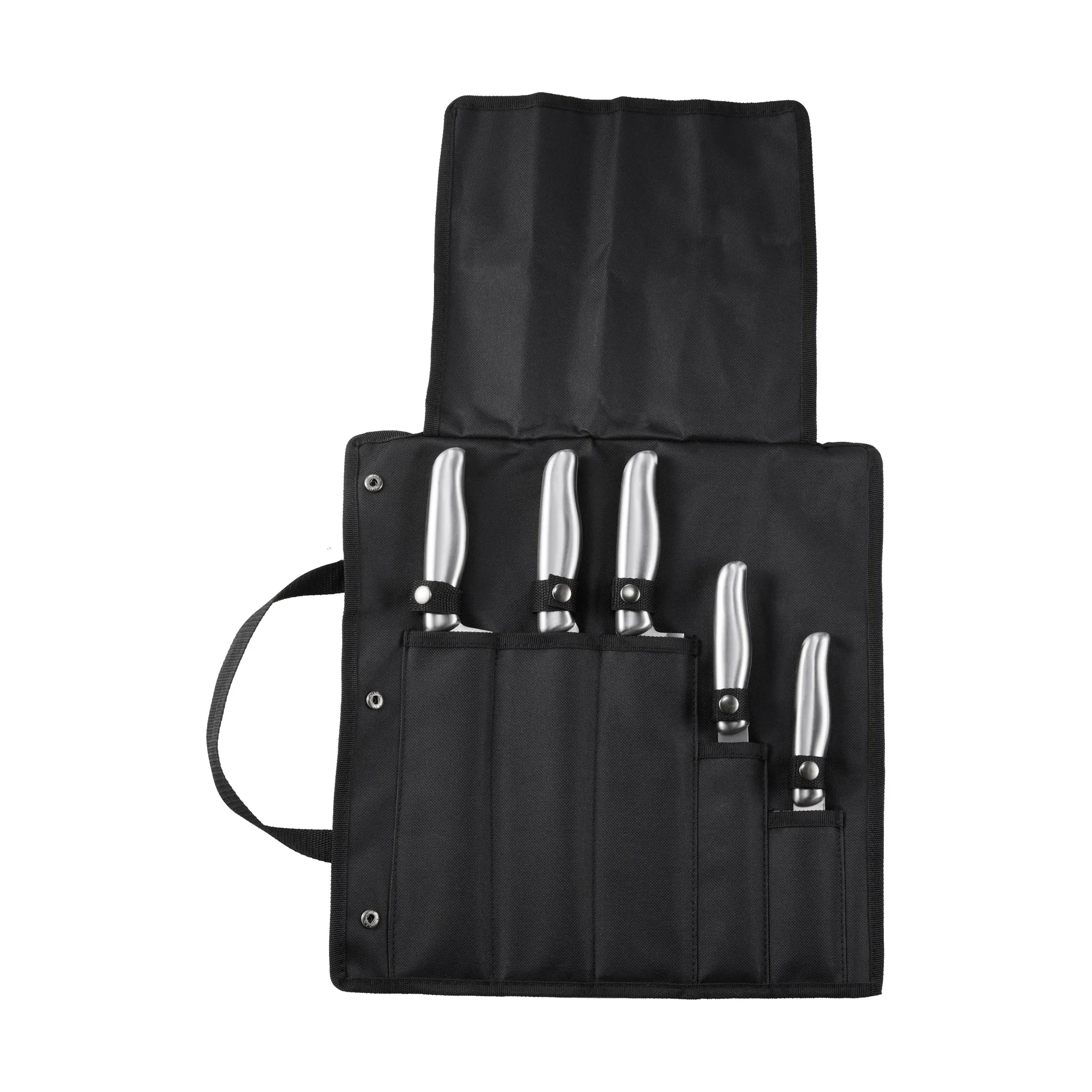 Calgary knife bag, Stainless steel, 6 pieces Dorre