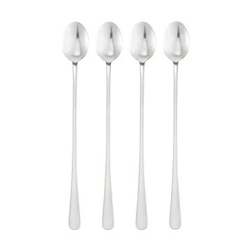 Classic coffee spoons - Stainless steel, long, 4-pack, 22 cm - Dorre