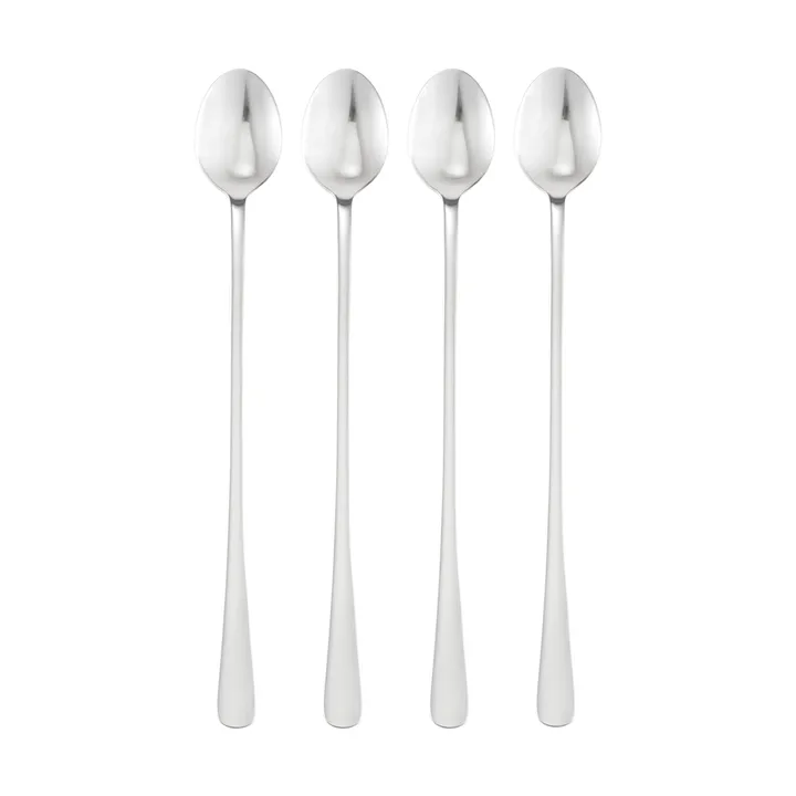 Classic coffee spoons - Stainless steel, long, 4-pack, 22 cm - Dorre