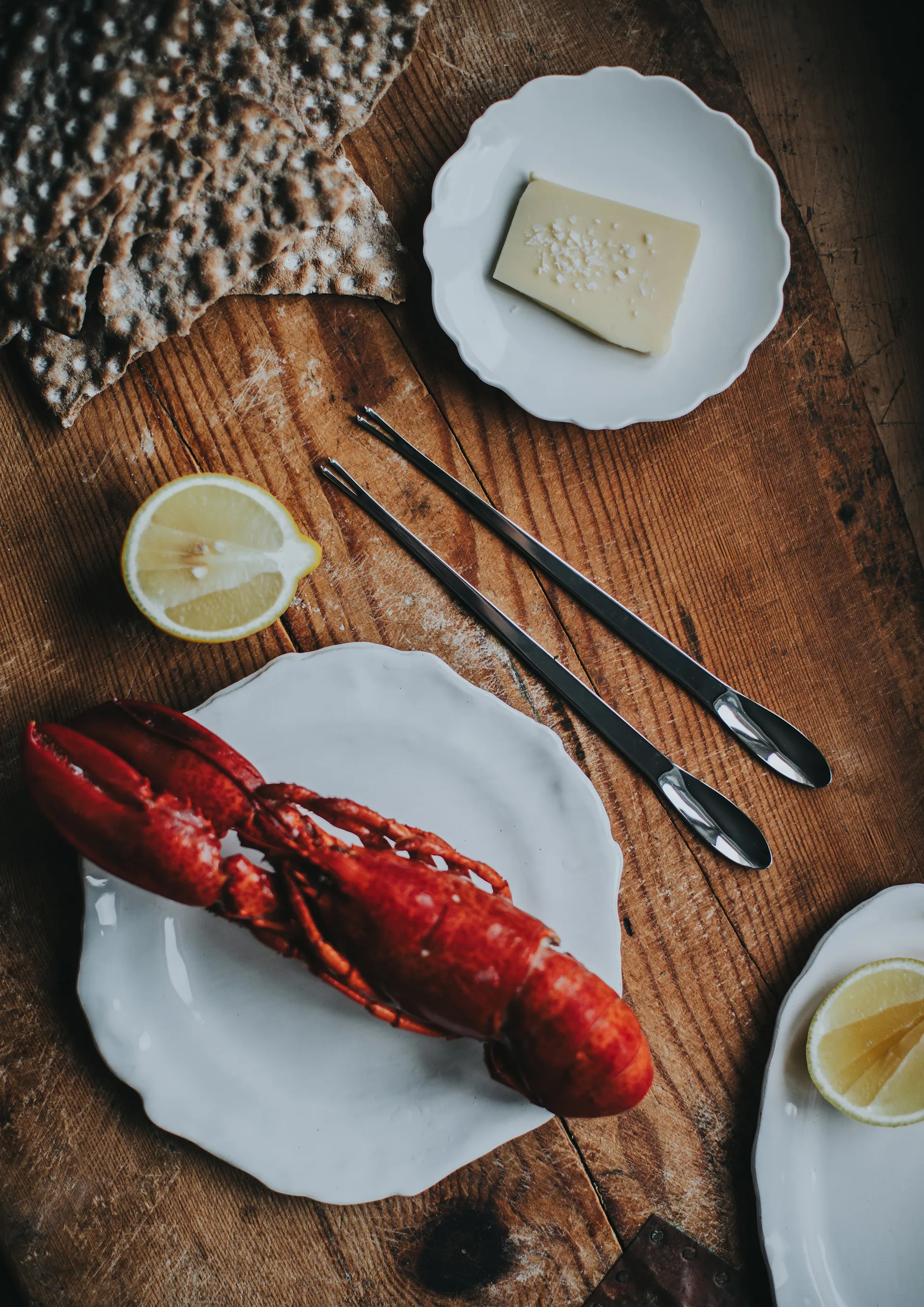 Classic seafood fork, Stainless steel 6-pack 24.5 cm Dorre