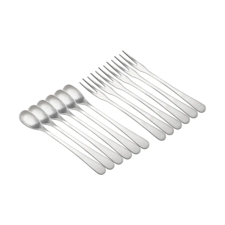 Classic tapas set - Stainless steel, 12 pieces - Dorre