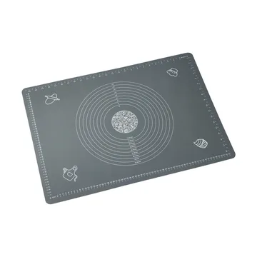 Cookie baking mat - Grey, XL, silicone, 50x70 cm - Dorre