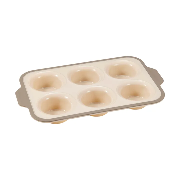 Cookie muffin tin, 6 cups - Beige - Dorre