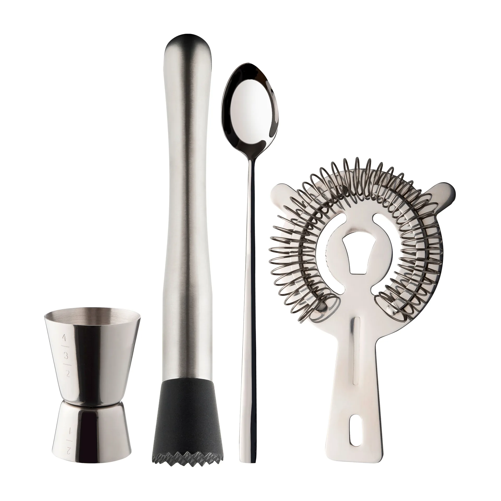 Dillon bar set 4 pieces, Stainless steel Dorre