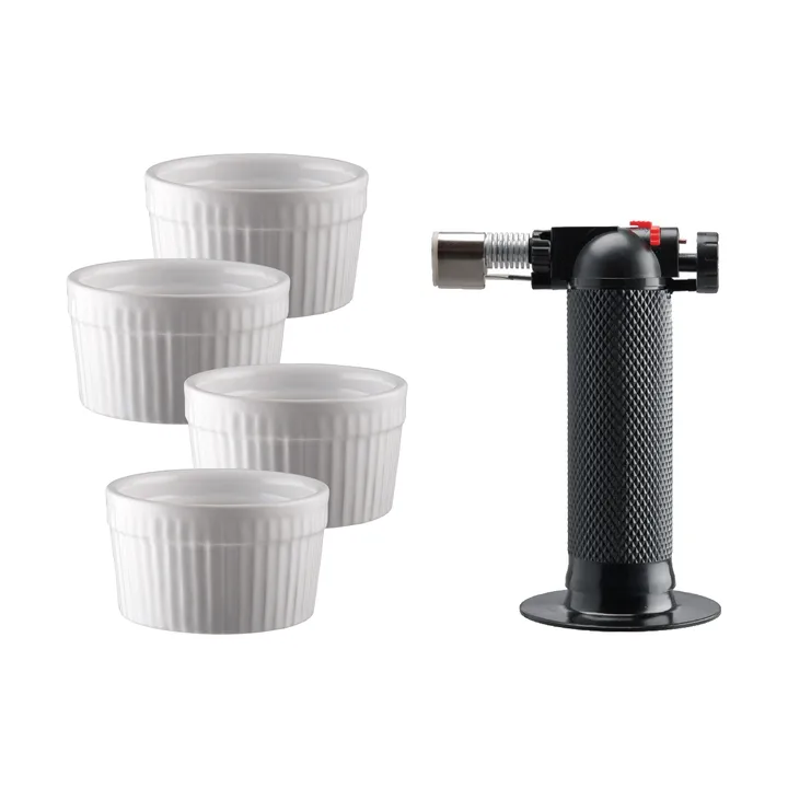 Fire brulee set - Ceramic, 5 pieces - Dorre