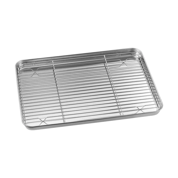 Gili gastro pan - Stainless steel grill rack, 40.5x28 cm - Dorre