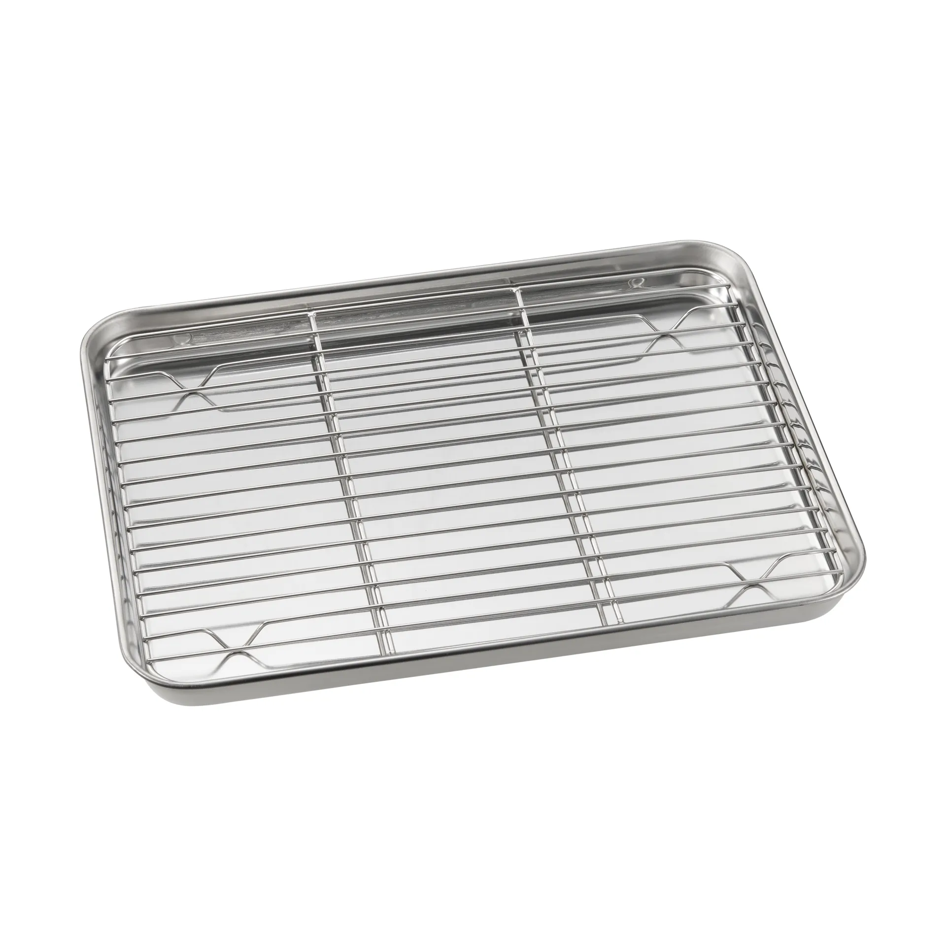 Gili gastro pan, Stainless steel, with rack, 31.5x24.5 cm Dorre