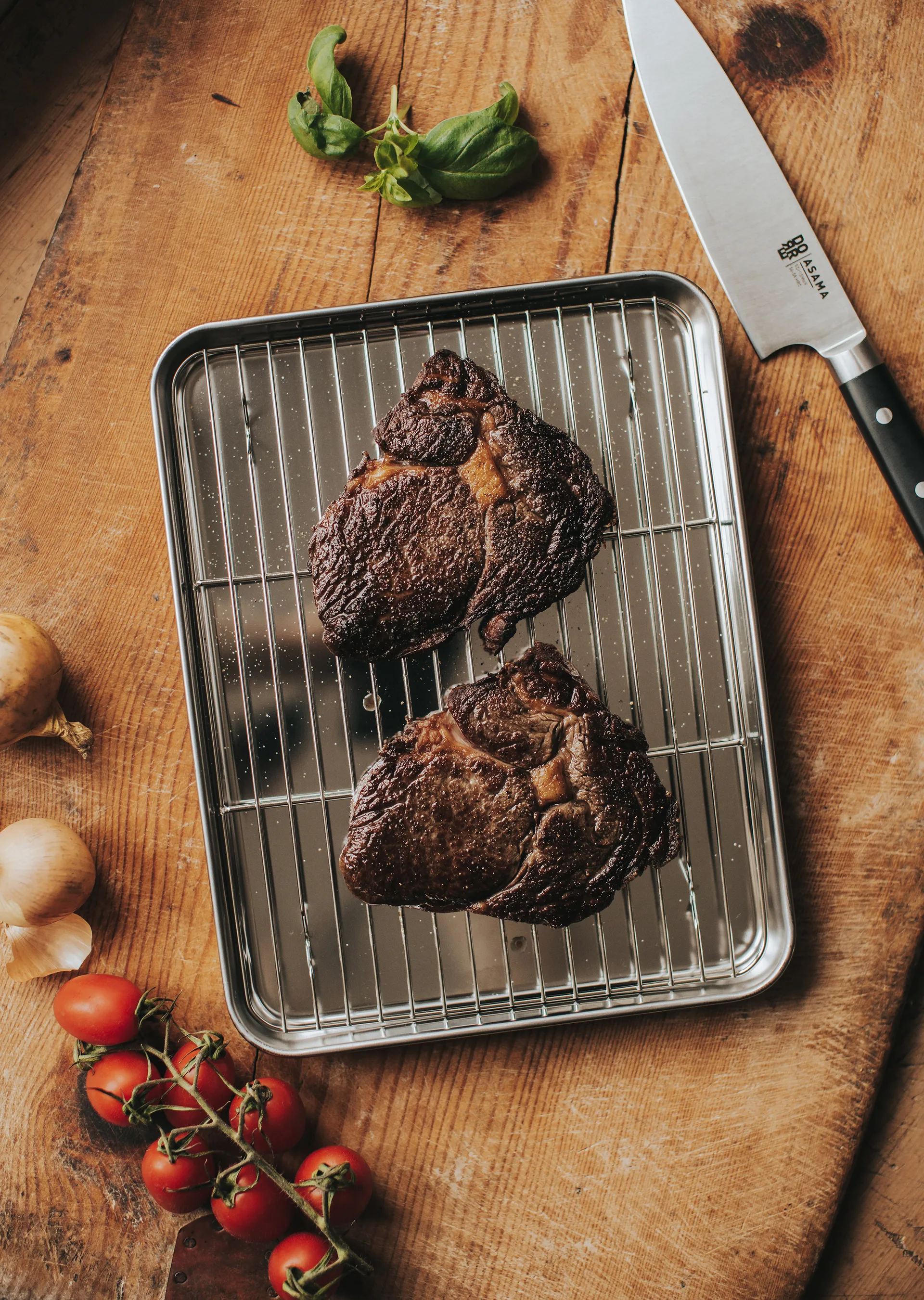 Gili gastro pan, Stainless steel, with rack, 31.5x24.5 cm Dorre