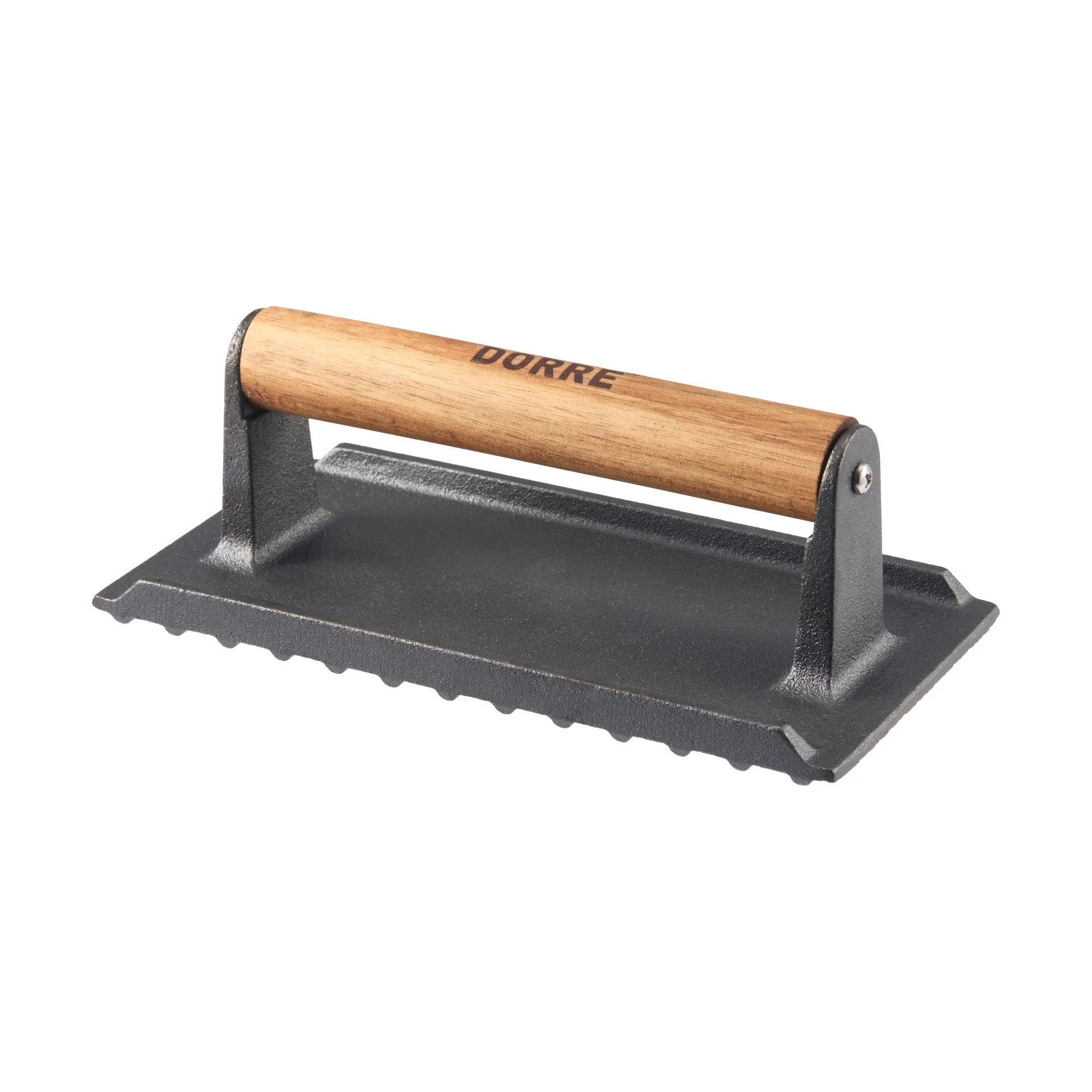 Griffin grill press/steak weight, Cast iron, wooden handle, 20x10 cm Dorre