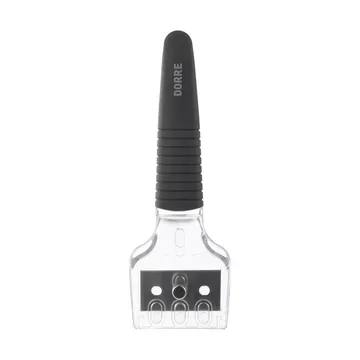 Hema stove scraper black 5 extra blades - 16x5.4x1.8 cm - Dorre