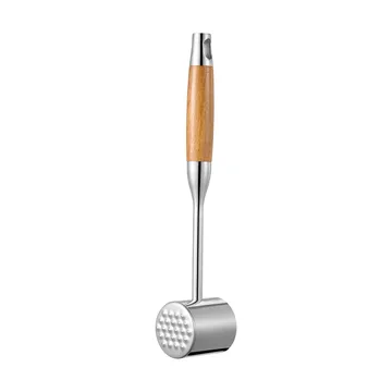 Kata Meat Tenderizer stainless steel 28.8x6.1x5.1 cm - Wooden handle - Dorre