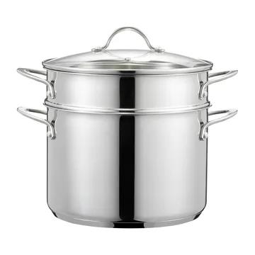 Kosmo pasta dish with inserts 7.6 L - Stainless steel - Dorre