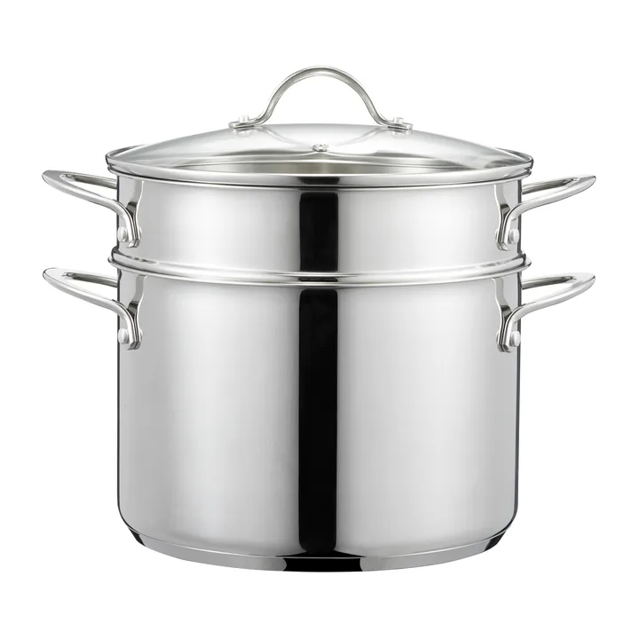 Kosmo pasta dish with inserts 7.6 L - Stainless steel - Dorre