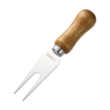 Olva cheese knife set - Acacia wood, stainless steel, 3-piece, 13 cm - Dorre