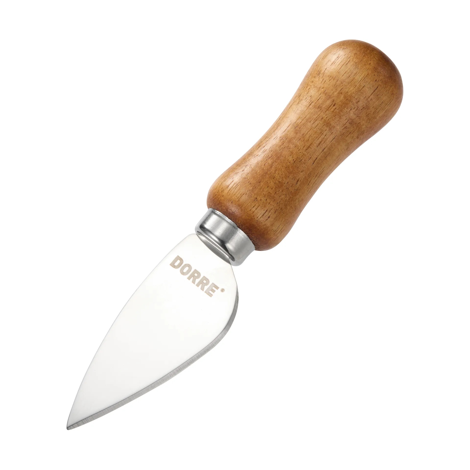 Olva cheese knife set, Acacia wood, stainless steel, 3-piece, 13 cm Dorre