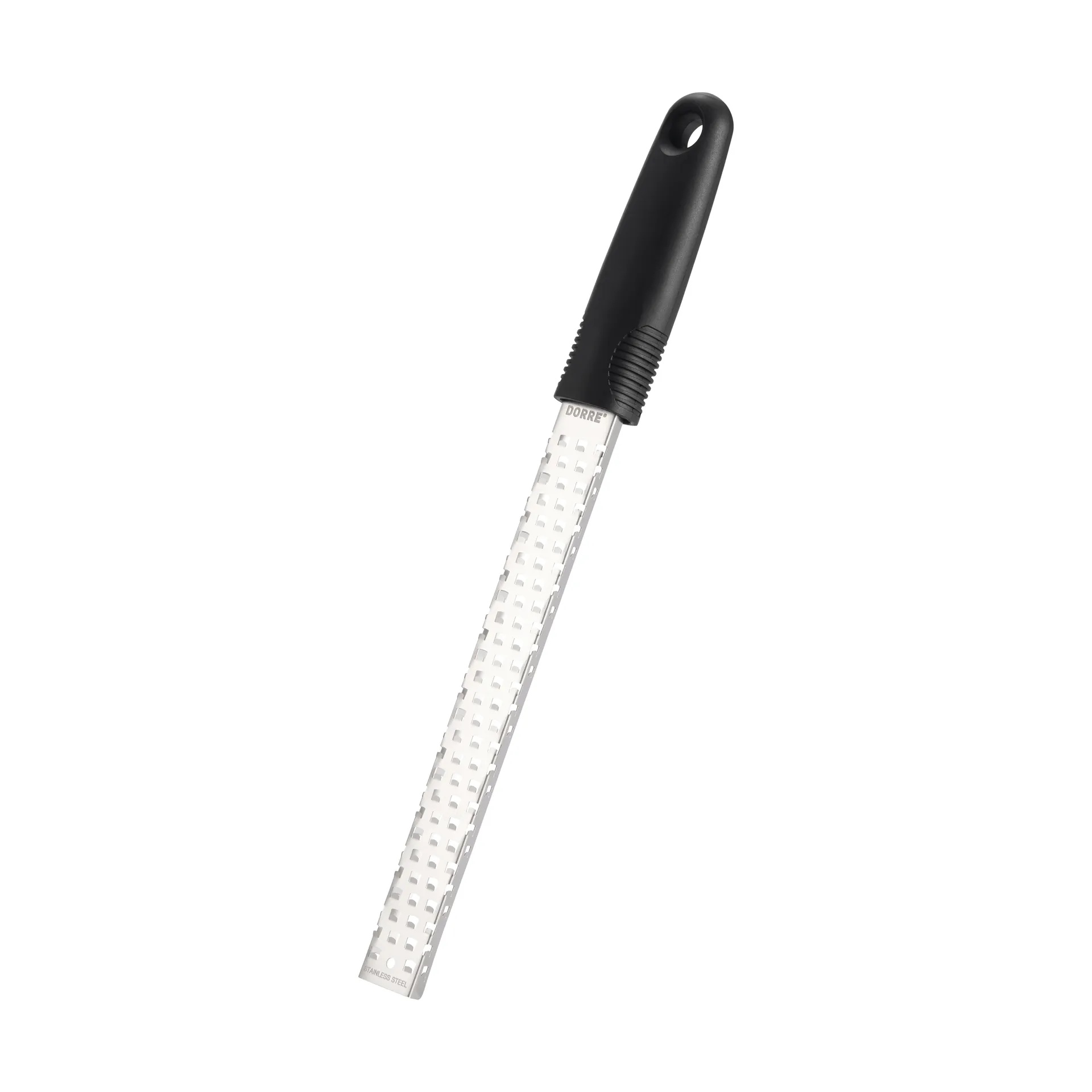 Rio grater with handle, Stainless steel, medium, 4 mm, 31.6x3.2x2.4 cm Dorre