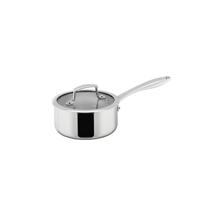 Trivence saucepan - Stainless steel, glass lid, 1.5 L - Dorre