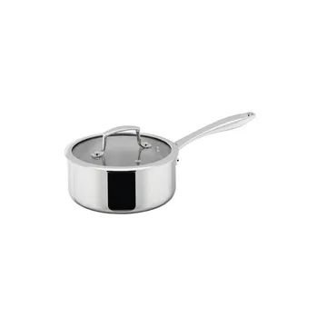 Trivence saucepan - Stainless steel, glass lid, 2 L - Dorre