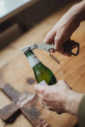 Varda Wine & Bottle Opener 14.5 cm - Stainless steel - Dorre