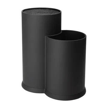 Vida knife block and utensil holder 23 cm - Black - Dorre