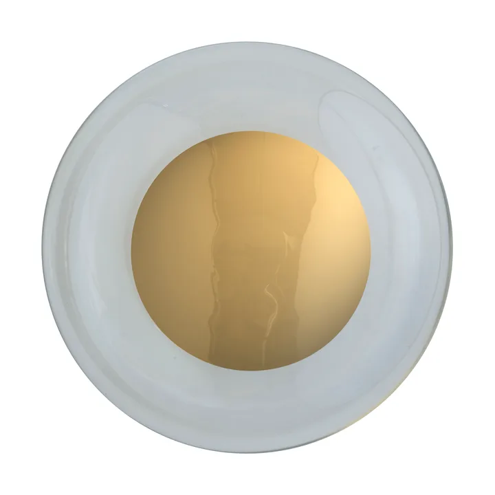 Horizon surface wall lamp - Clear-shiny gold, Ø29 cm - EBB & FLOW