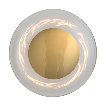 Horizon surface wall lamp - Clear-shiny gold, Ø29 cm - EBB & FLOW