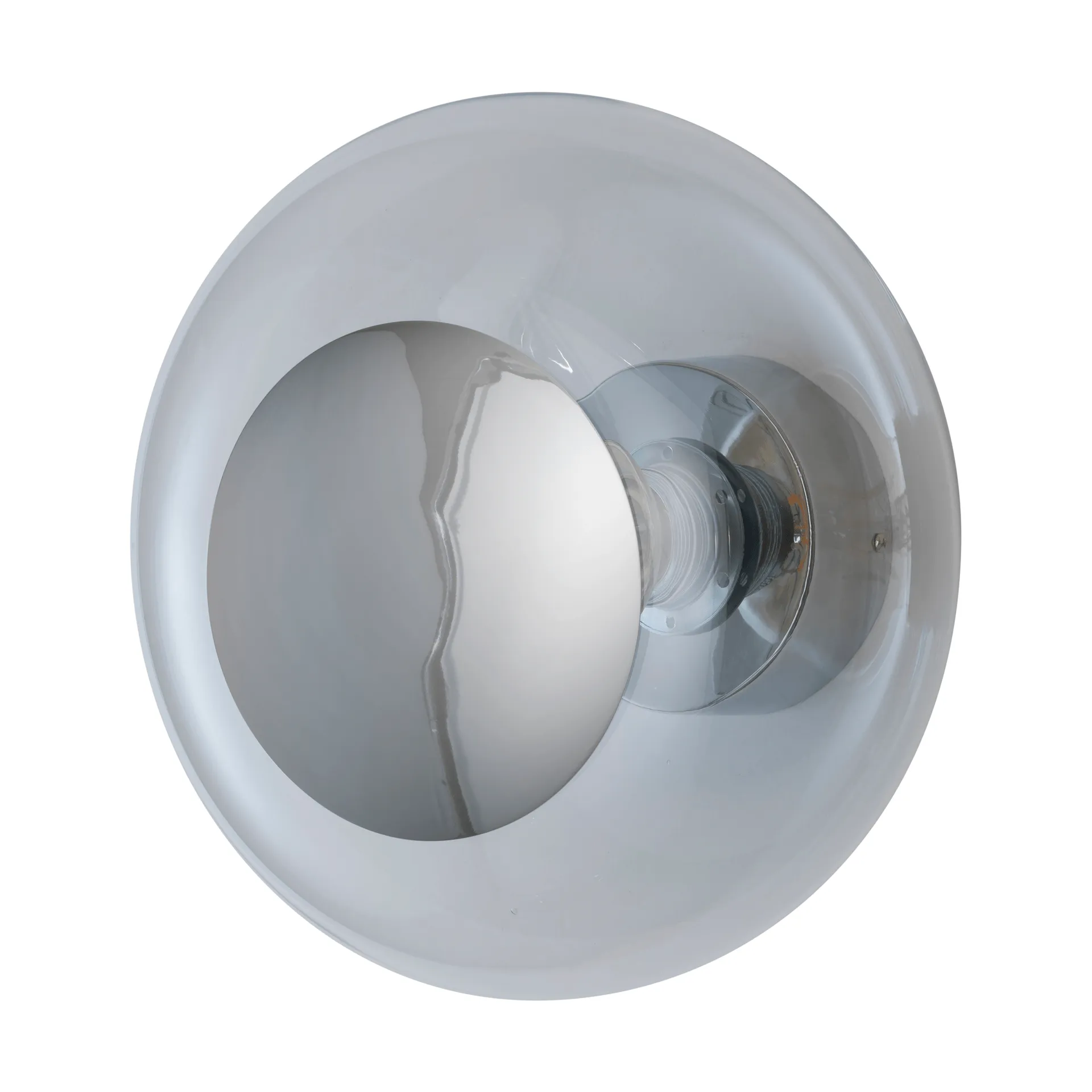 Horizon surface wall lamp, Clear-silver, Ø29 cm EBB & FLOW