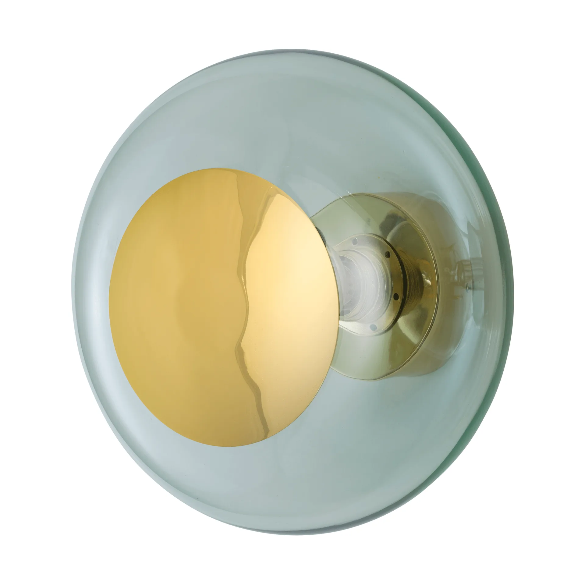 Horizon surface wall lamp, Forest green, Ø29 cm EBB & FLOW
