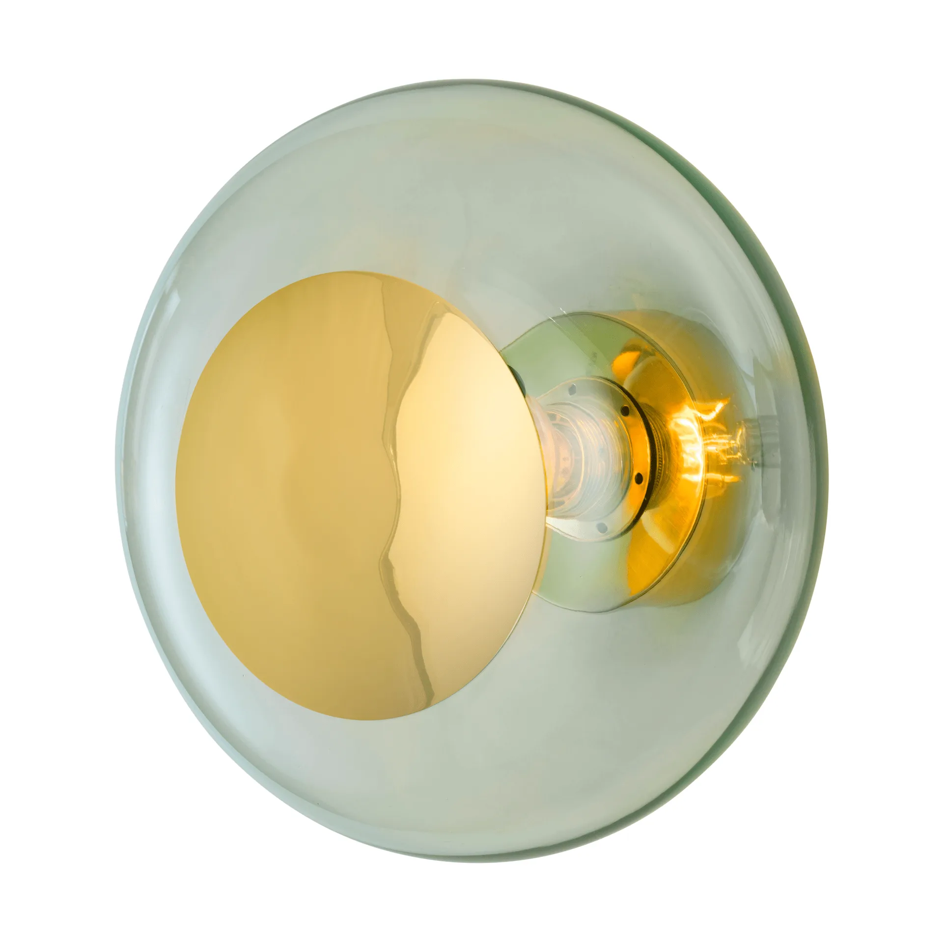 Horizon surface wall lamp, Forest green, Ø29 cm EBB & FLOW