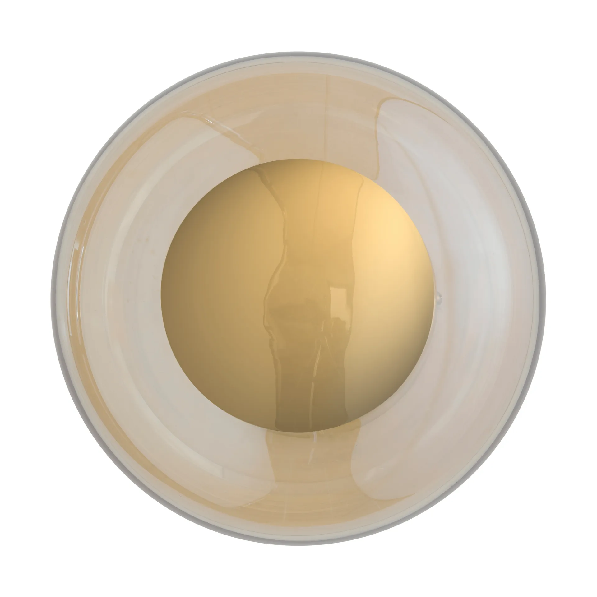 Horizon surface wall lamp, Golden smoke, Ø25 cm EBB & FLOW