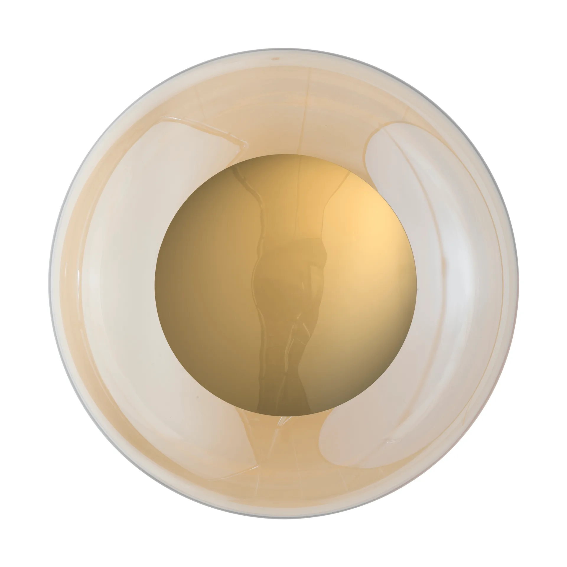 Horizon surface wall lamp, Golden smoke, Ø36 cm EBB & FLOW