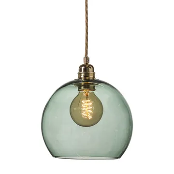 Rowan pendant lamp M, Ø 22 cm - forest green - EBB & FLOW