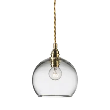 Rowan pendant lamp S, Ø 15 cm - Clear-gold - EBB & FLOW