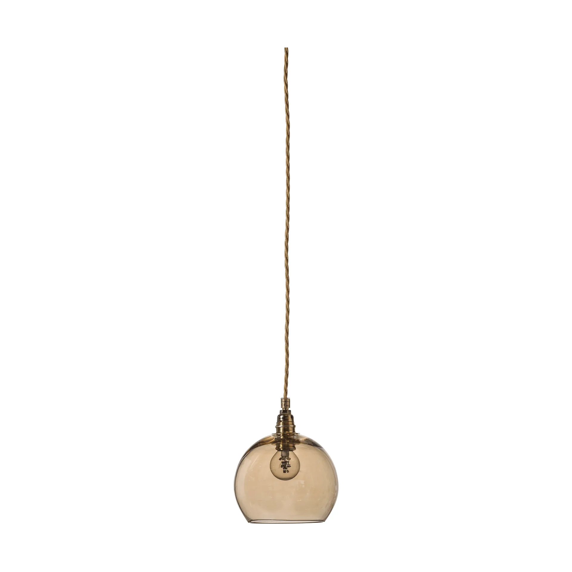Rowan pendant lamp S, Ø 15 cm, Golden smoke EBB & FLOW