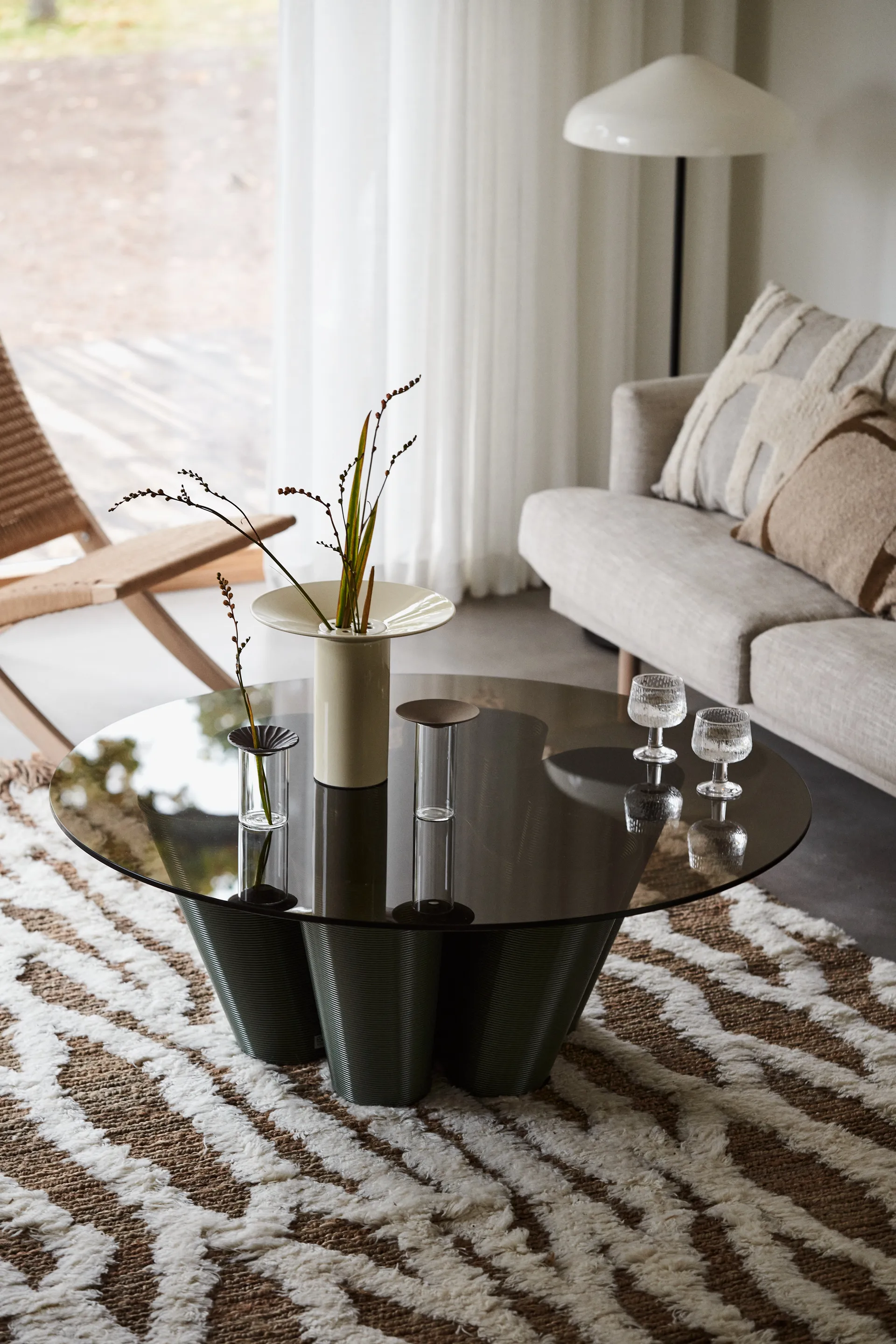 Anemone coffee table Ø110 cm, Olive Ekbacken Studios