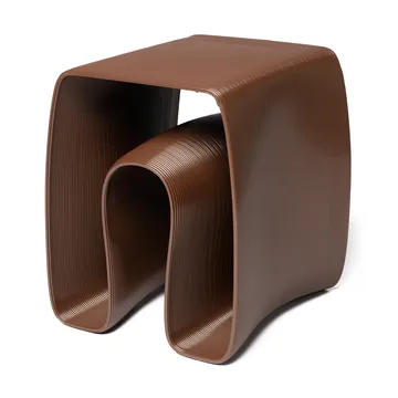 Eel side table 38x40 cm - Chocolate - Ekbacken Studios