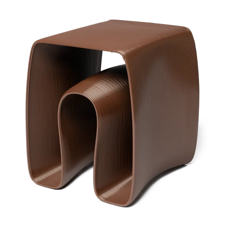 Eel side table 38x40 cm - Chocolate - Ekbacken Studios