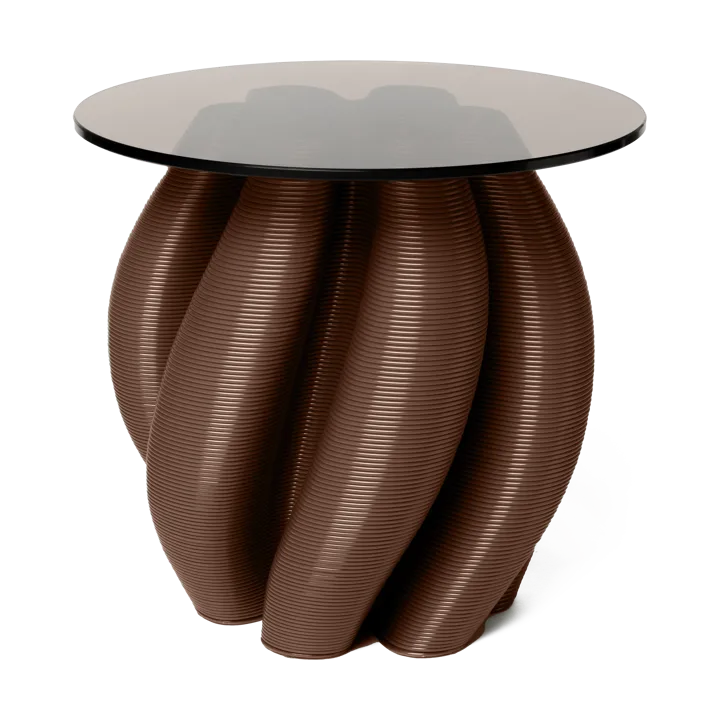 Water lily side table Ø50 cm - Chocolate - Ekbacken Studios